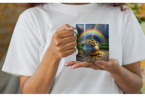 Mug Wrap Pot of Gold Patrick's Day Sublimation artnoy 