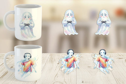 Mug Wrap Pro Esports Gamer Ghost Sublimation artnoy 