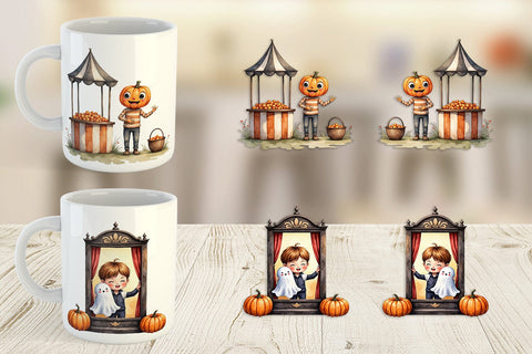 Mug Wrap Pumpkin Market Adventure Sublimation artnoy 