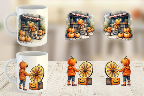 Mug Wrap Pumpkin Market Adventure Sublimation artnoy 