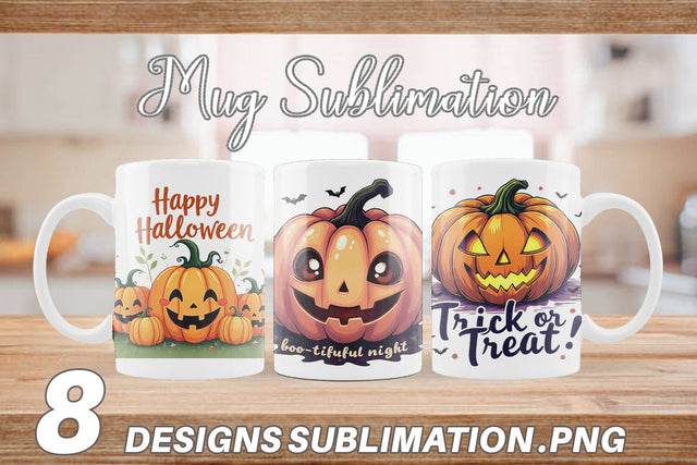 Mug Wrap Pumpkin Quotes Sublimation artnoy 