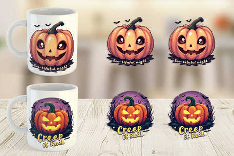 Mug Wrap Pumpkin Quotes Sublimation artnoy 