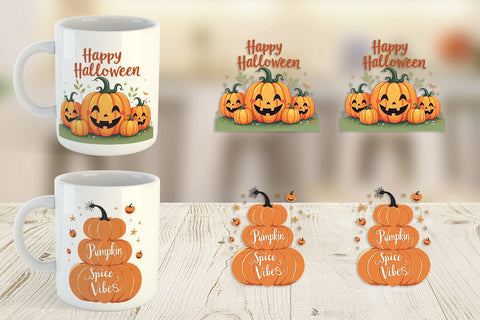 Mug Wrap Pumpkin Quotes Sublimation artnoy 
