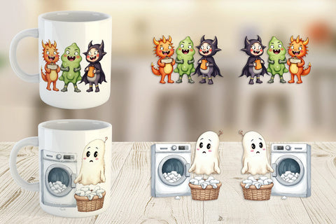 Mug Wrap Quirky Halloween Sublimation artnoy 