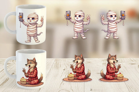 Mug Wrap Quirky Halloween Sublimation artnoy 