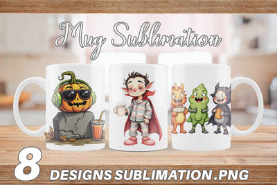 Mug Wrap Quirky Halloween Sublimation artnoy 