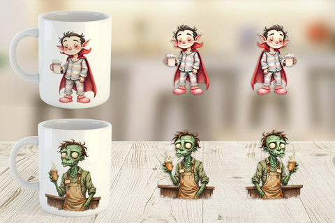 Mug Wrap Quirky Halloween Sublimation artnoy 