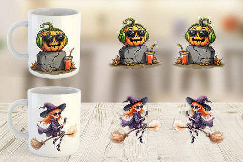 Mug Wrap Quirky Halloween Sublimation artnoy 
