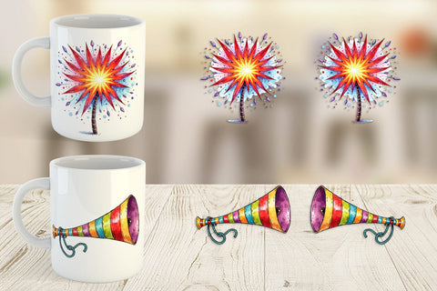 Mug Wrap Quirky New Year Sublimation artnoy 