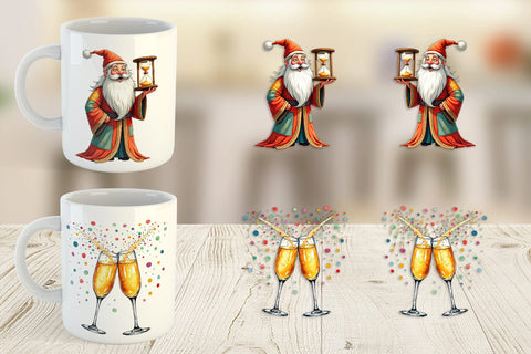 Mug Wrap Quirky New Year Sublimation artnoy 