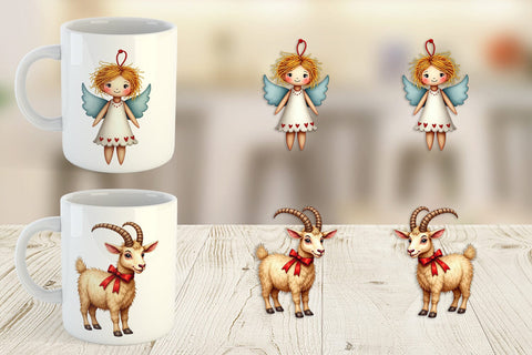 Mug Wrap Quirky Nordic Crafts Sublimation artnoy 