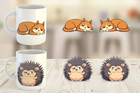 Mug Wrap Quirky Sarcastic Animals Sublimation artnoy 