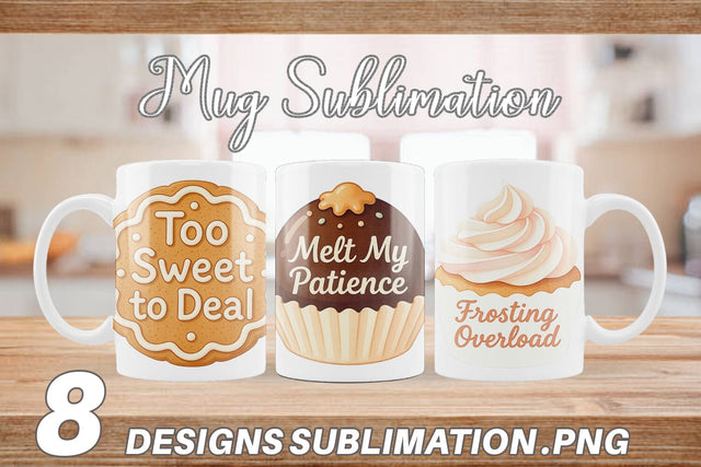 Mug Wrap Quotes Watercolor Christmas Dessert Drama Sublimation artnoy 