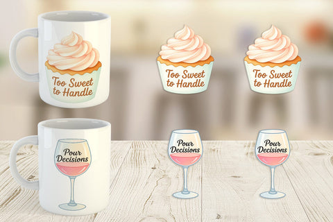 Mug Wrap Quotes Watercolor Christmas Survival Kit Sublimation artnoy 