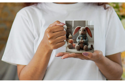 Mug Wrap Rabbit Embroidery Sublimation artnoy 
