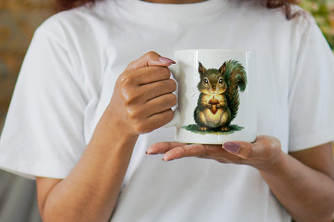 Mug Wrap Rainy Day Moss Magic Animal Watercolor Sublimation artnoy 