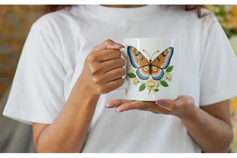 Mug Wrap Red Admiral Butterfly Sublimation artnoy 