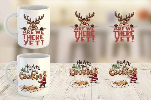Mug Wrap Reindeer Rants Sarcastic Sleigh Puller Quotes Sublimation artnoy 