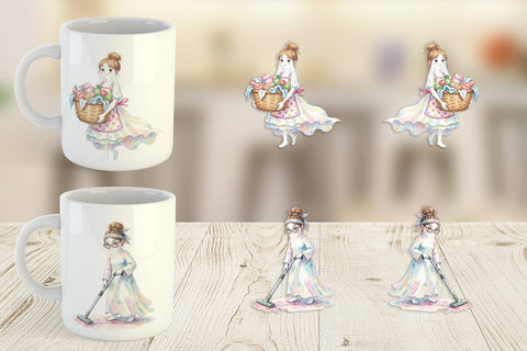 Mug Wrap Relatable Housework Mom Ghost Sublimation artnoy 