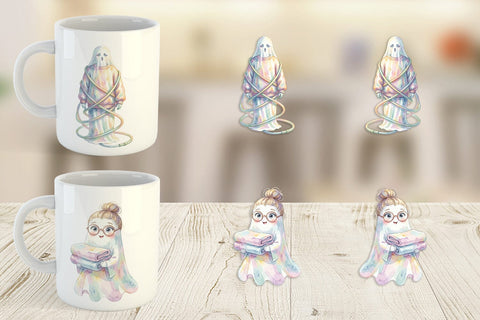 Mug Wrap Relatable Housework Mom Ghost Sublimation artnoy 