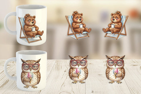 Mug Wrap Relatable Summer Mom Burnout Sublimation artnoy 