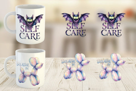 Mug Wrap Rest Recharge Quotes Sublimation artnoy 