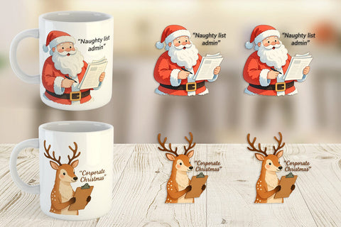 Mug Wrap Retail Christmas Sarcasm Sublimation artnoy 