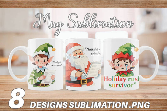 Mug Wrap Retail Christmas Sarcasm Sublimation artnoy 
