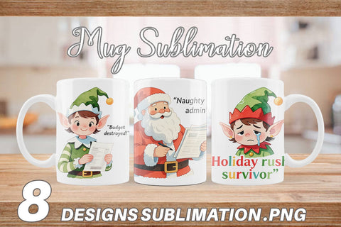 Mug Wrap Retail Christmas Sarcasm Sublimation artnoy 