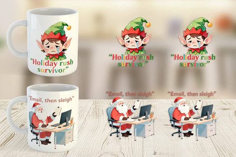 Mug Wrap Retail Christmas Sarcasm Sublimation artnoy 
