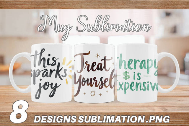 Mug Wrap Retail Therapy Sarcasm Sublimation artnoy 