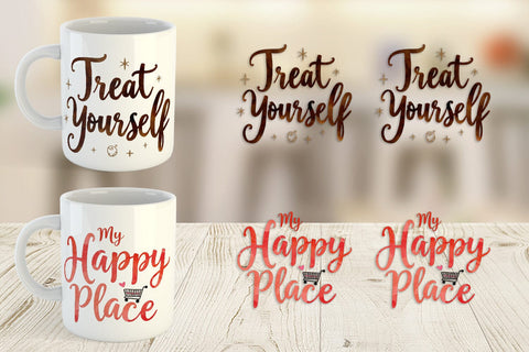 Mug Wrap Retail Therapy Sarcasm Sublimation artnoy 