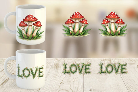 Mug Wrap Retro 70s Summer Boho Watercolor Sublimation artnoy 