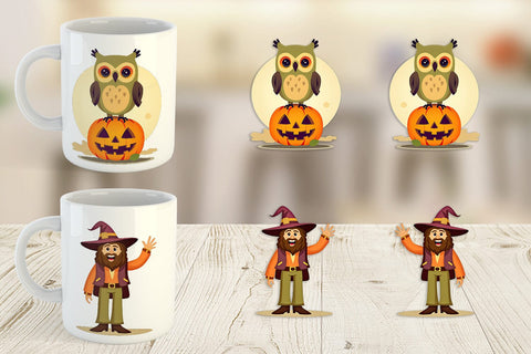 Mug Wrap Retro Boo Bash Sublimation artnoy 