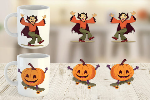 Mug Wrap Retro Boo Bash Sublimation artnoy 