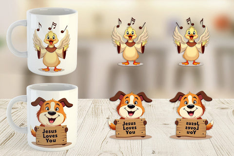 Mug Wrap Retro Faith Farm Sublimation artnoy 