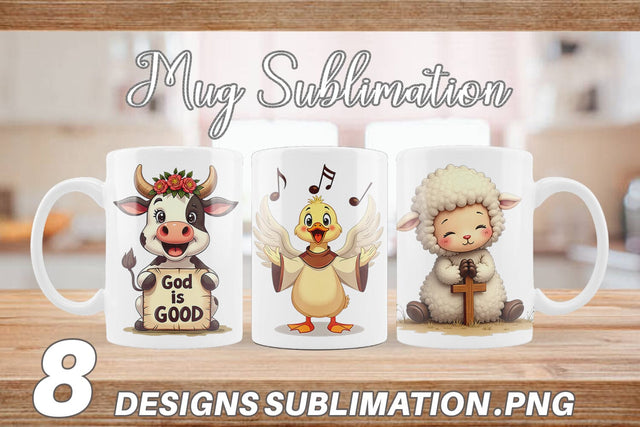 Mug Wrap Retro Faith Farm Sublimation artnoy 