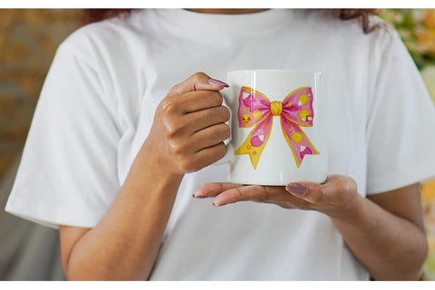 Mug Wrap Retro Halloween Bows Sublimation artnoy 