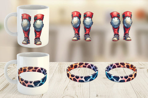 Mug Wrap Retro Roller Vibes Sublimation artnoy 