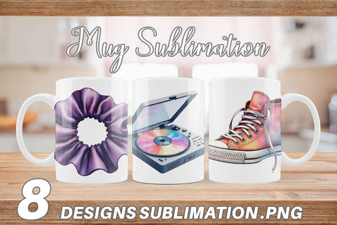 Mug Wrap Retro Roller Vibes Sublimation artnoy 