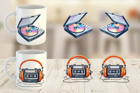 Mug Wrap Retro Roller Vibes Sublimation artnoy 
