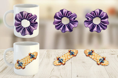 Mug Wrap Retro Roller Vibes Sublimation artnoy 