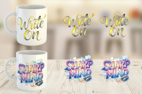 Mug Wrap Retro Teacher Quotes Sublimation artnoy 
