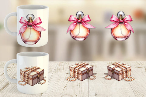 Mug Wrap Retro Vanity Coquette Sublimation artnoy 