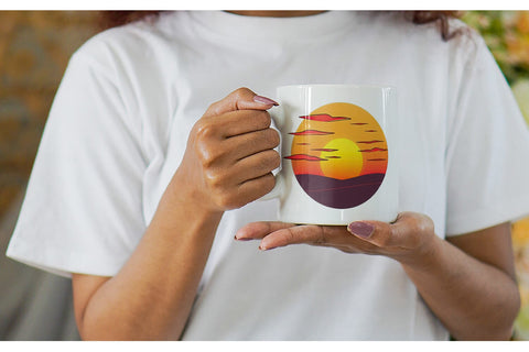 Mug Wrap Rising Sun Sublimation artnoy 