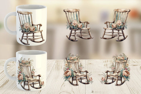 Mug Wrap Rocking Chair Sublimation artnoy 