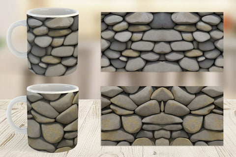 Mug Wrap Rocks Background Sublimation artnoy 