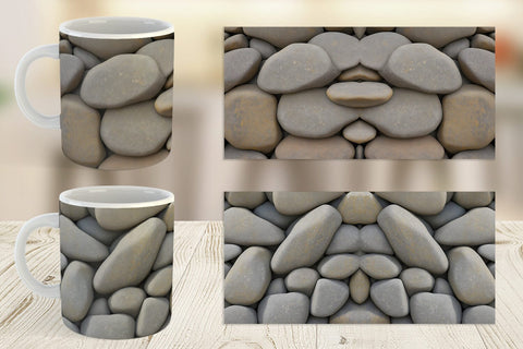 Mug Wrap Rocks Background Sublimation artnoy 