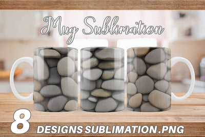 Mug Wrap Rocks Background Sublimation artnoy 