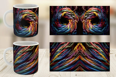 Mug Wrap Rope Texture Sublimation artnoy 